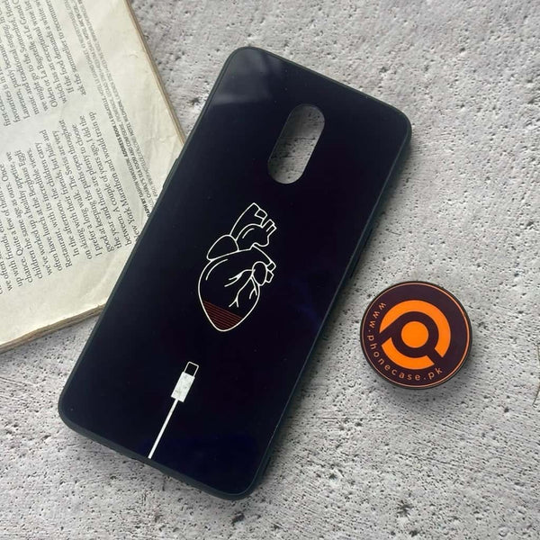 OnePlus 7 - Heart Trending Design 8 - Premium Metal Printed soft Bumper Shock Proof Case CS-40410