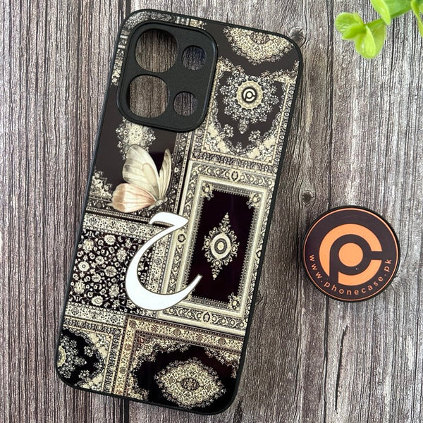 Oppo A6 Pro - Persian Calligraphy Art 18 - Alphabet (ح)  - Premium Metal Printed Soft Bumper Shock Proof Case CS-40640