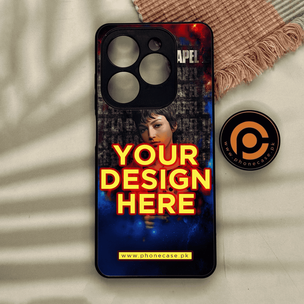Infinix Smart 8 - Customize your own - Premium Metal Printed soft Bumper shock Proof Case