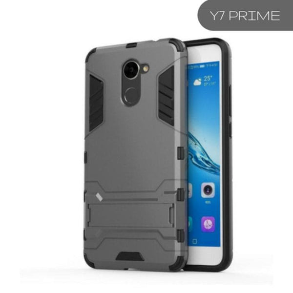 Hybrid Tpu+Pc Iron Man Armor Shield Case For Huawei Y7 Prime