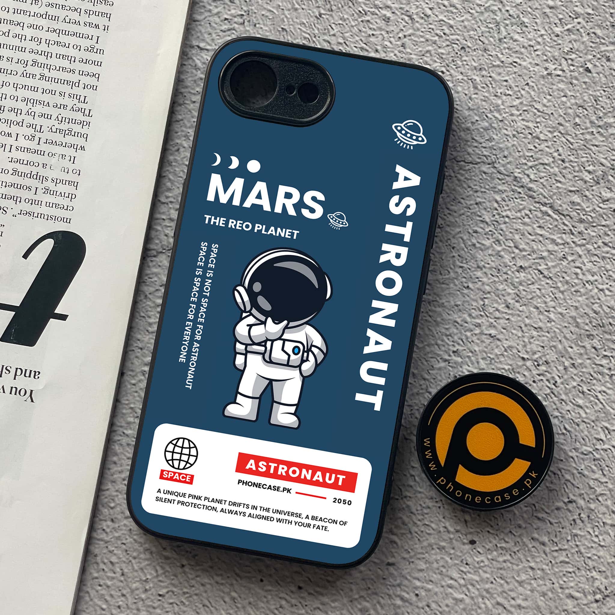 Astronaut Series - Premium Printed Metal soft Bumper shock Proof Case All Models