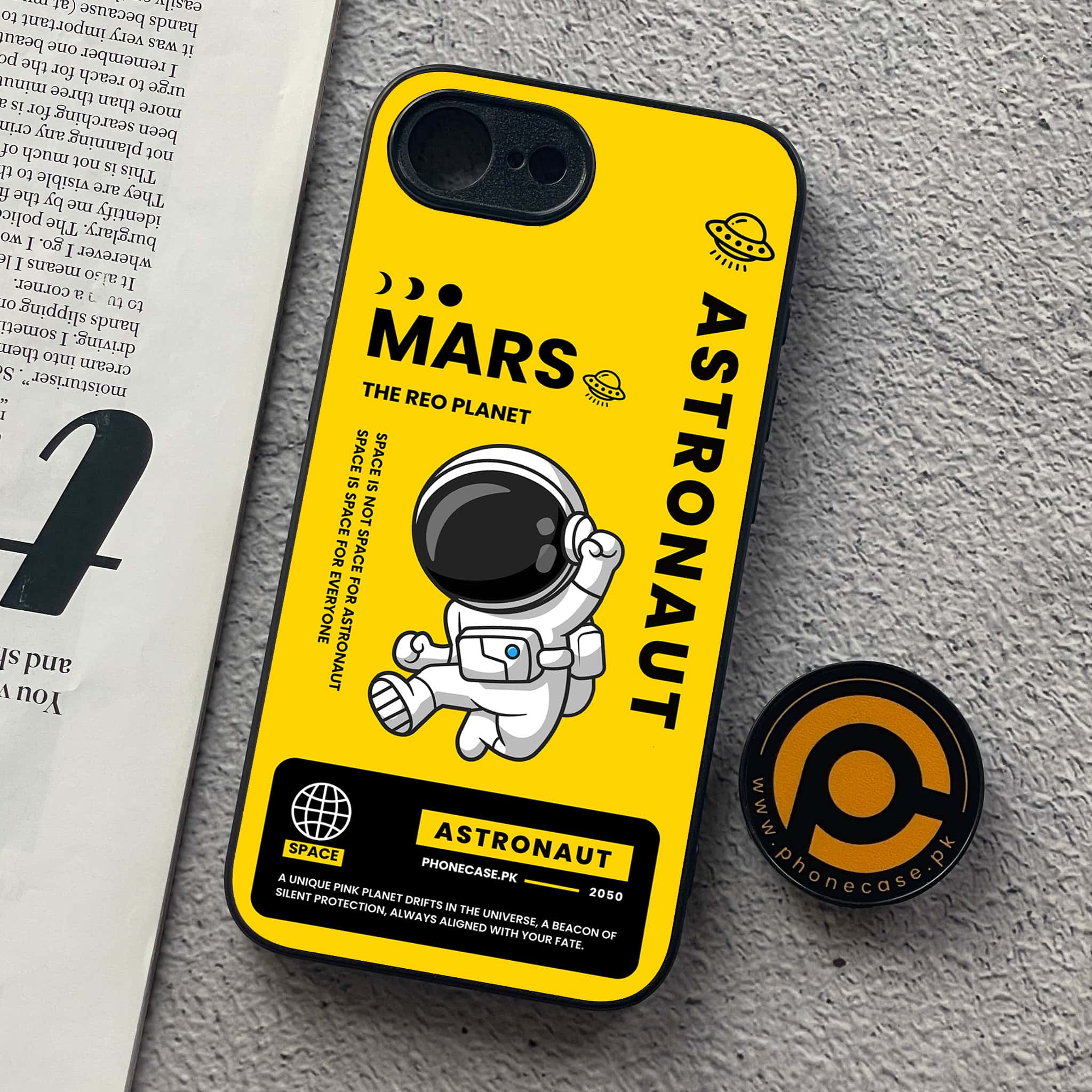 Astronaut Series - Premium Printed Metal soft Bumper shock Proof Case All Models