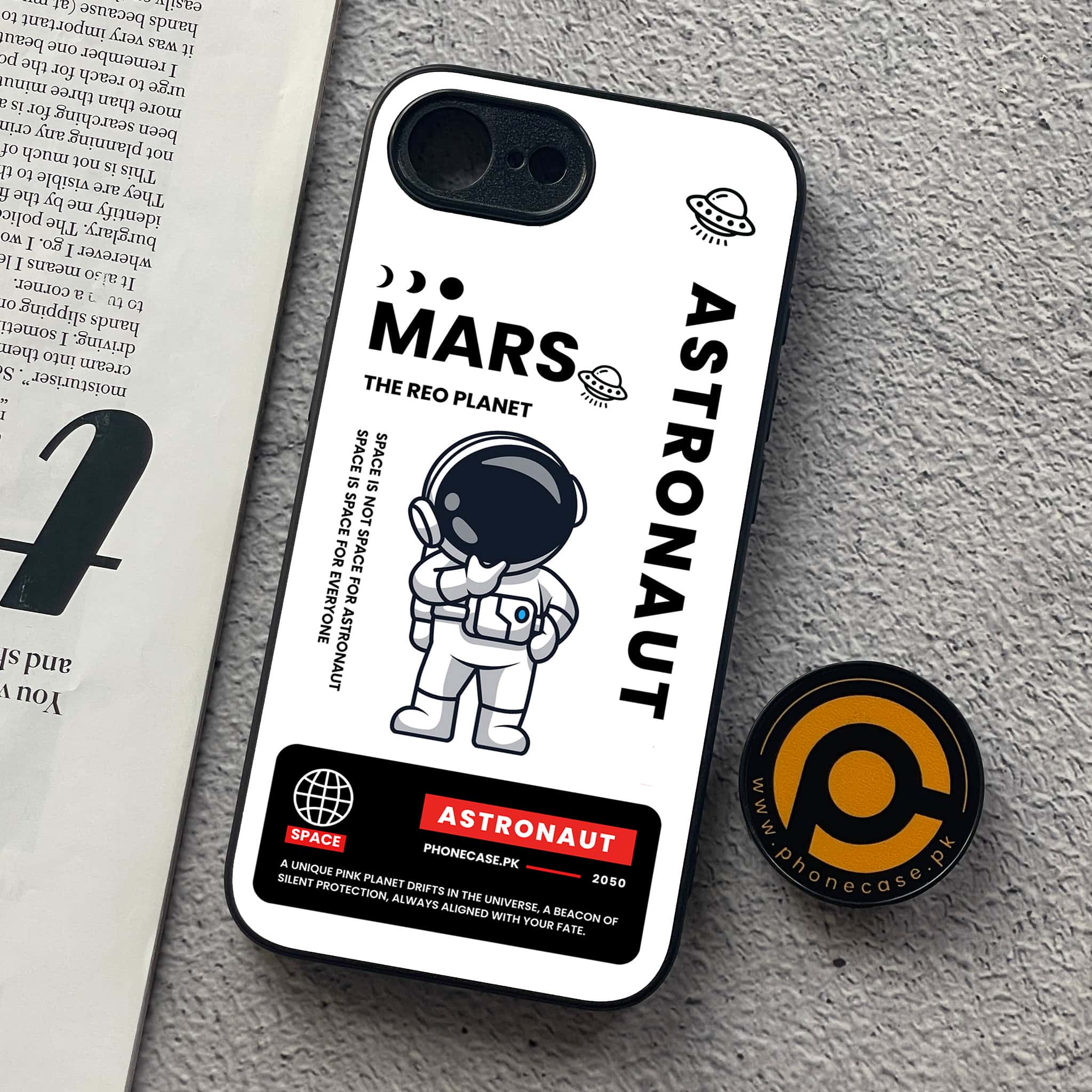 Astronaut Series - Premium Printed Metal soft Bumper shock Proof Case All Models