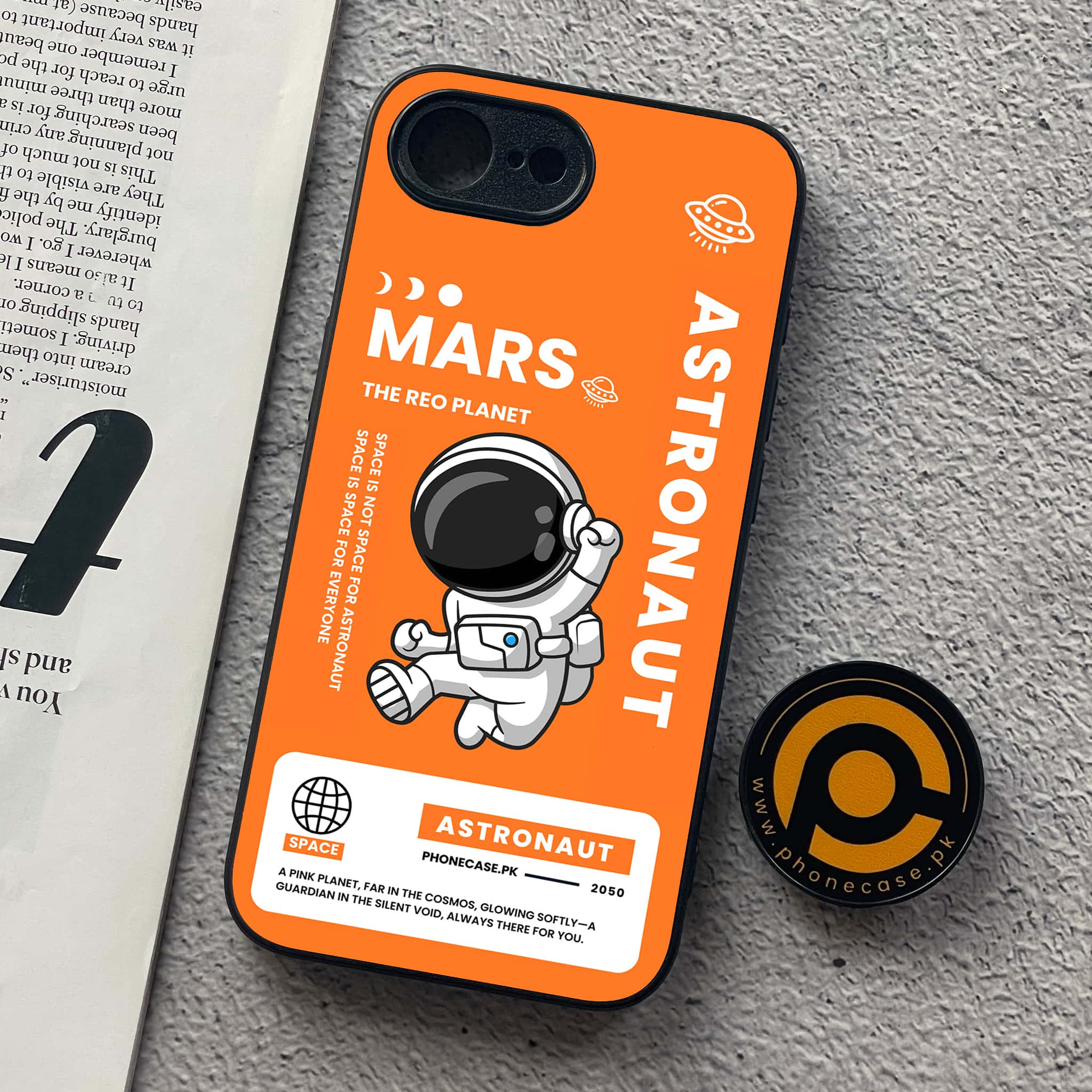 Astronaut Series - Premium Printed Metal soft Bumper shock Proof Case All Models