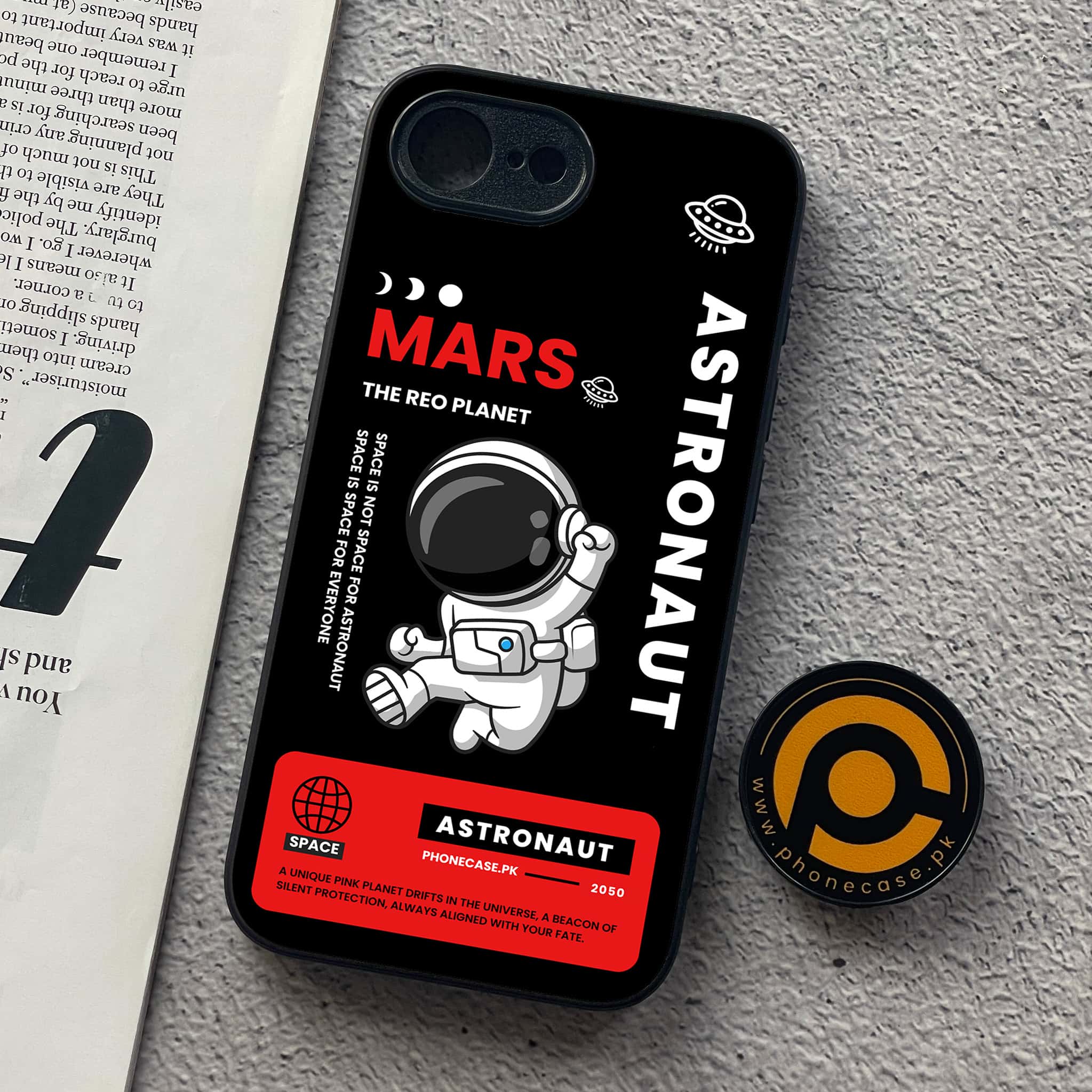 Astronaut Series - Premium Printed Metal soft Bumper shock Proof Case All Models