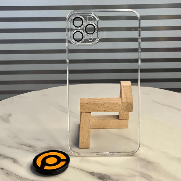 iPhone 11 Pro Crystal Clear Full Protection Case With Camera Glass Protector