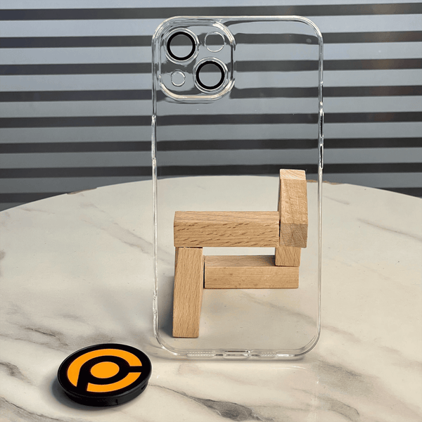 iPhone 15 Crystal Clear Full Protection Case With Camera Glass Protector