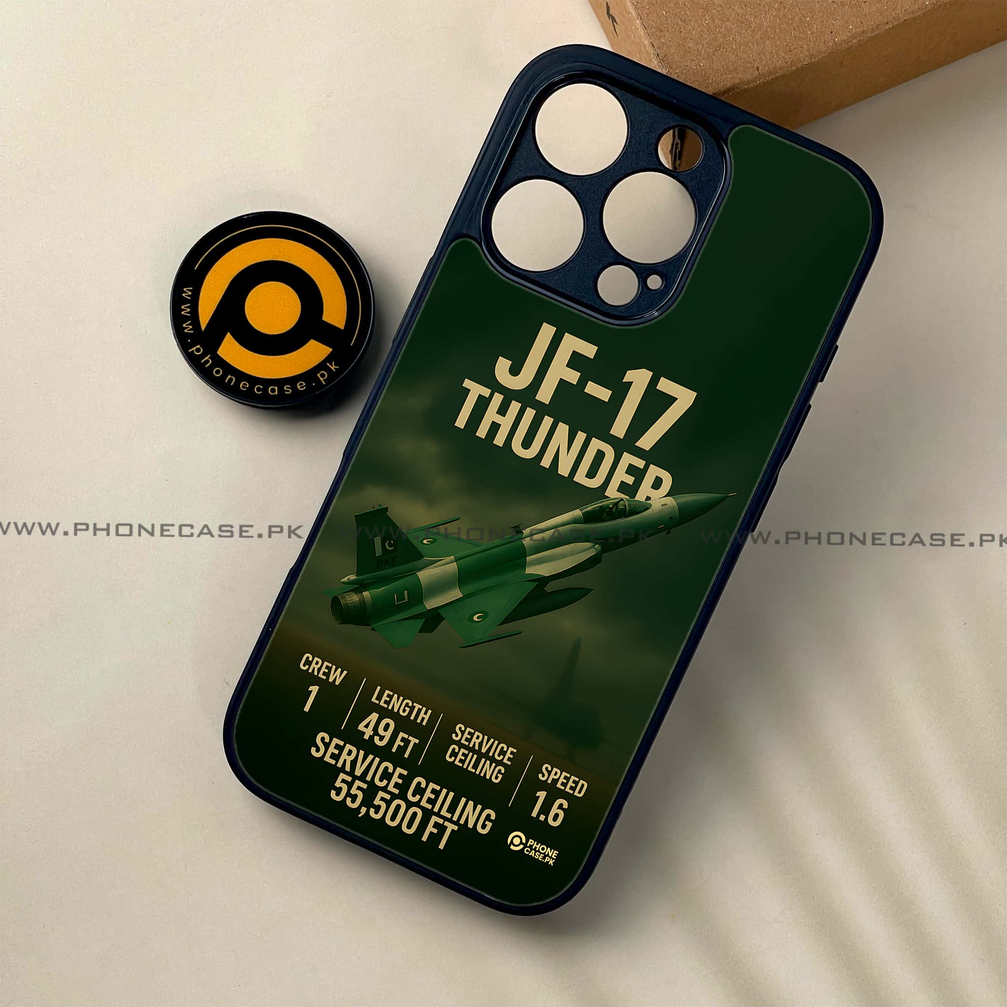 iPhone 16 Pro Max - PAF Jet Series - Premium Printed Metal soft Bumper shock Proof Case