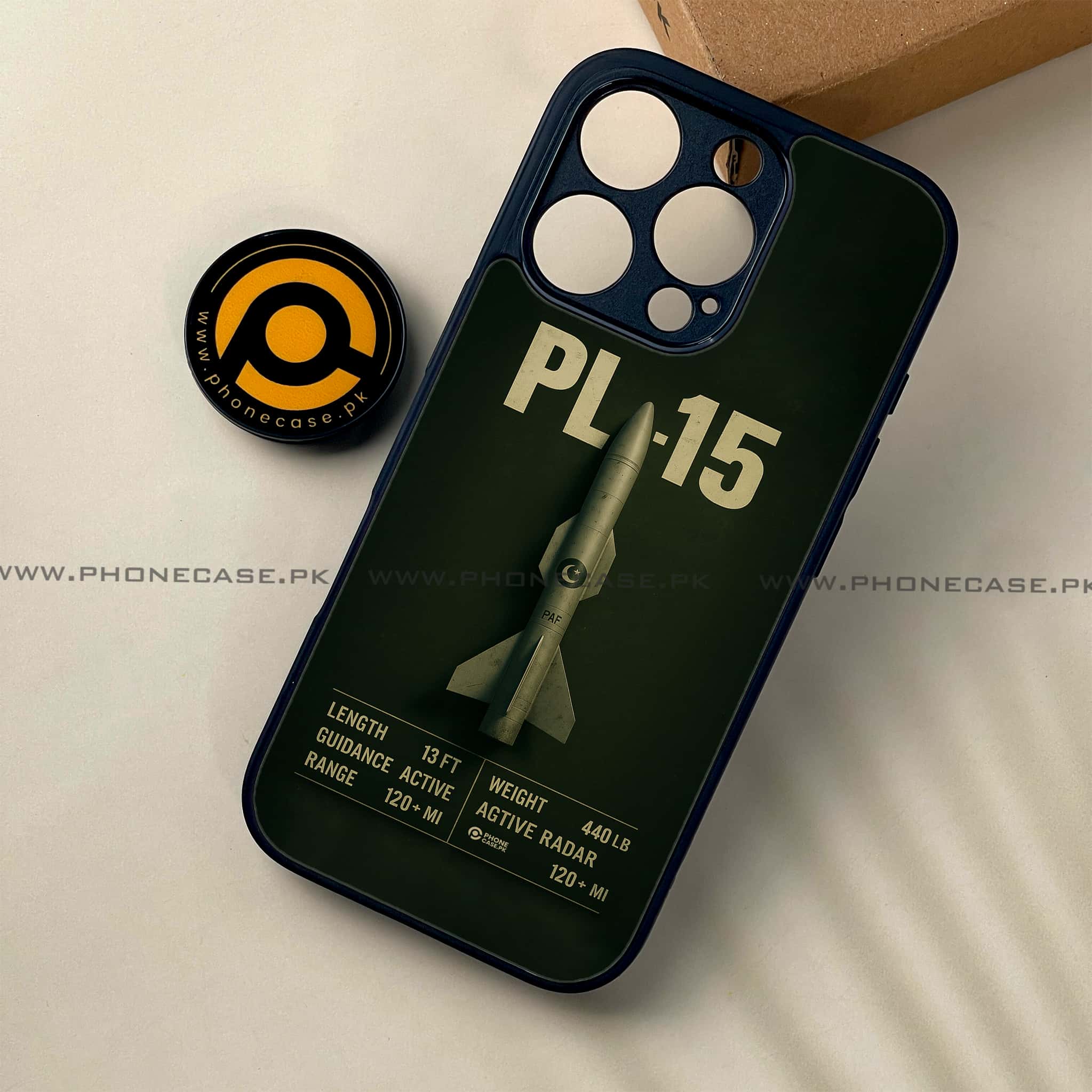 iPhone 16 Pro Max - PAF Jet Series - Premium Printed Metal soft Bumper shock Proof Case