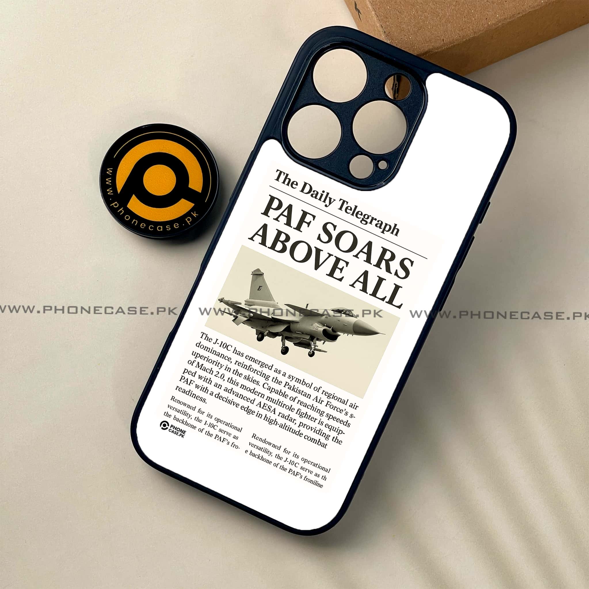 iPhone 16 Pro Max - PAF Jet Series - Premium Printed Metal soft Bumper shock Proof Case