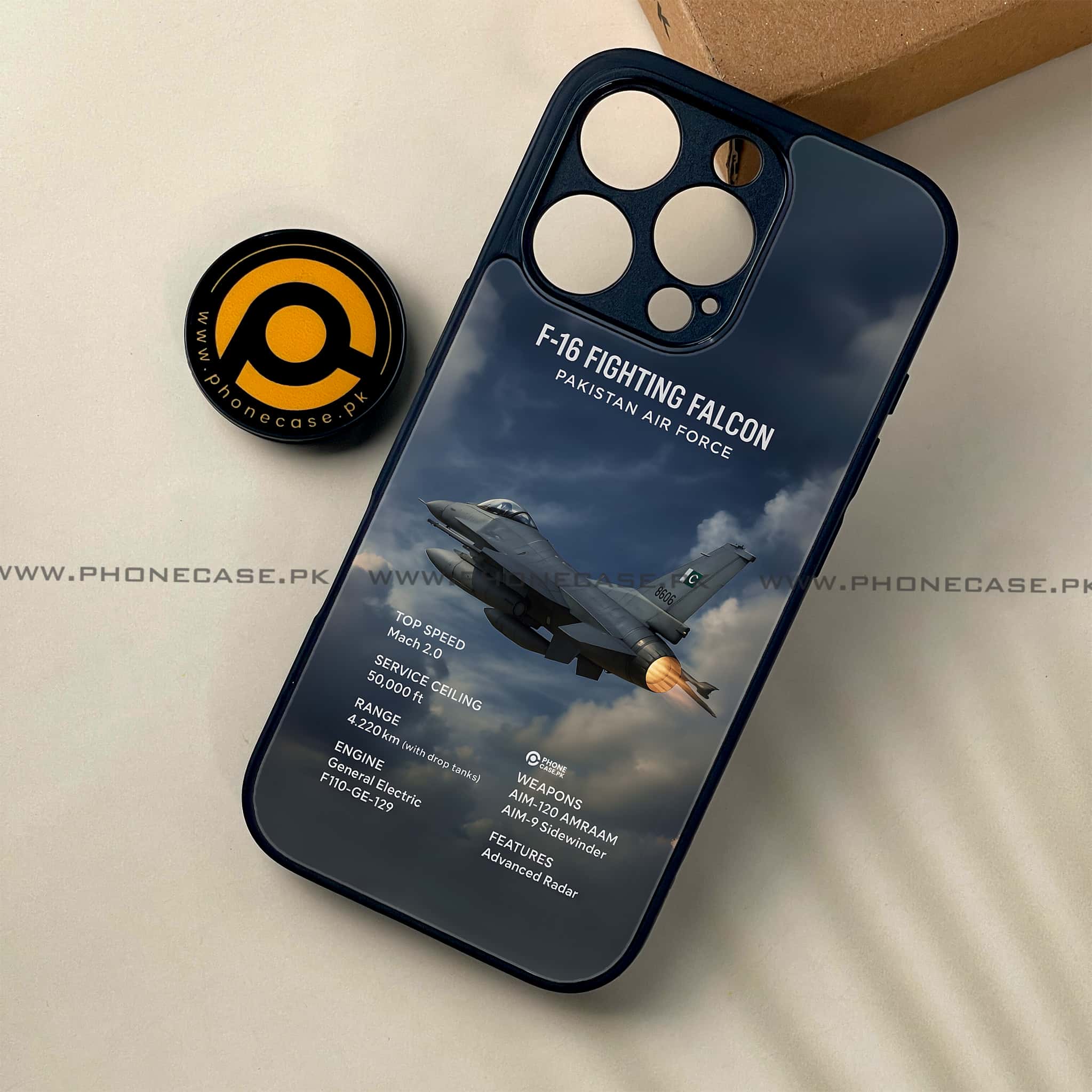 iPhone 16 Pro Max - PAF Jet Series - Premium Printed Metal soft Bumper shock Proof Case
