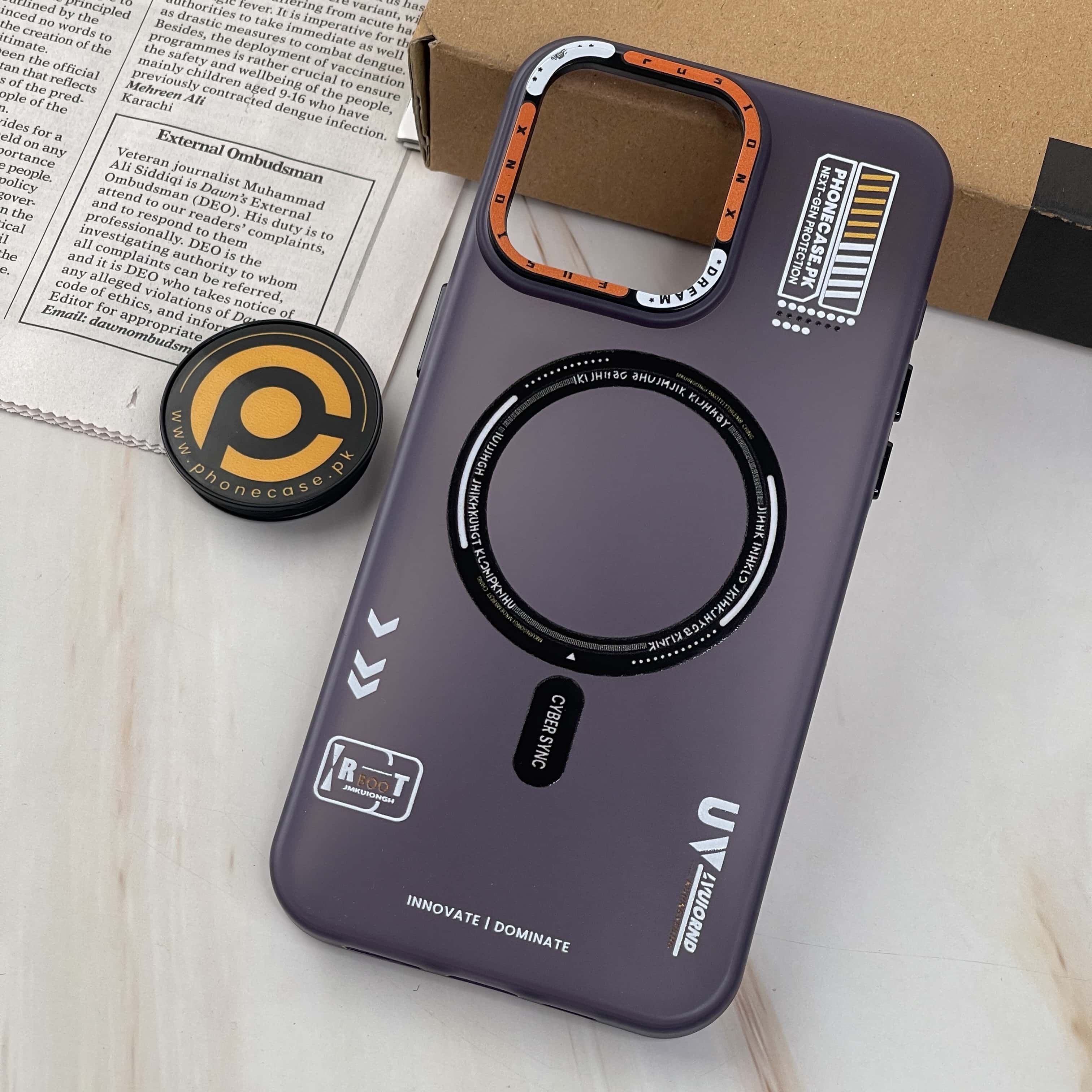 iPhone 12 Pro Max - Mechanical Vortex Matte Case With Built-in Magsafe ...