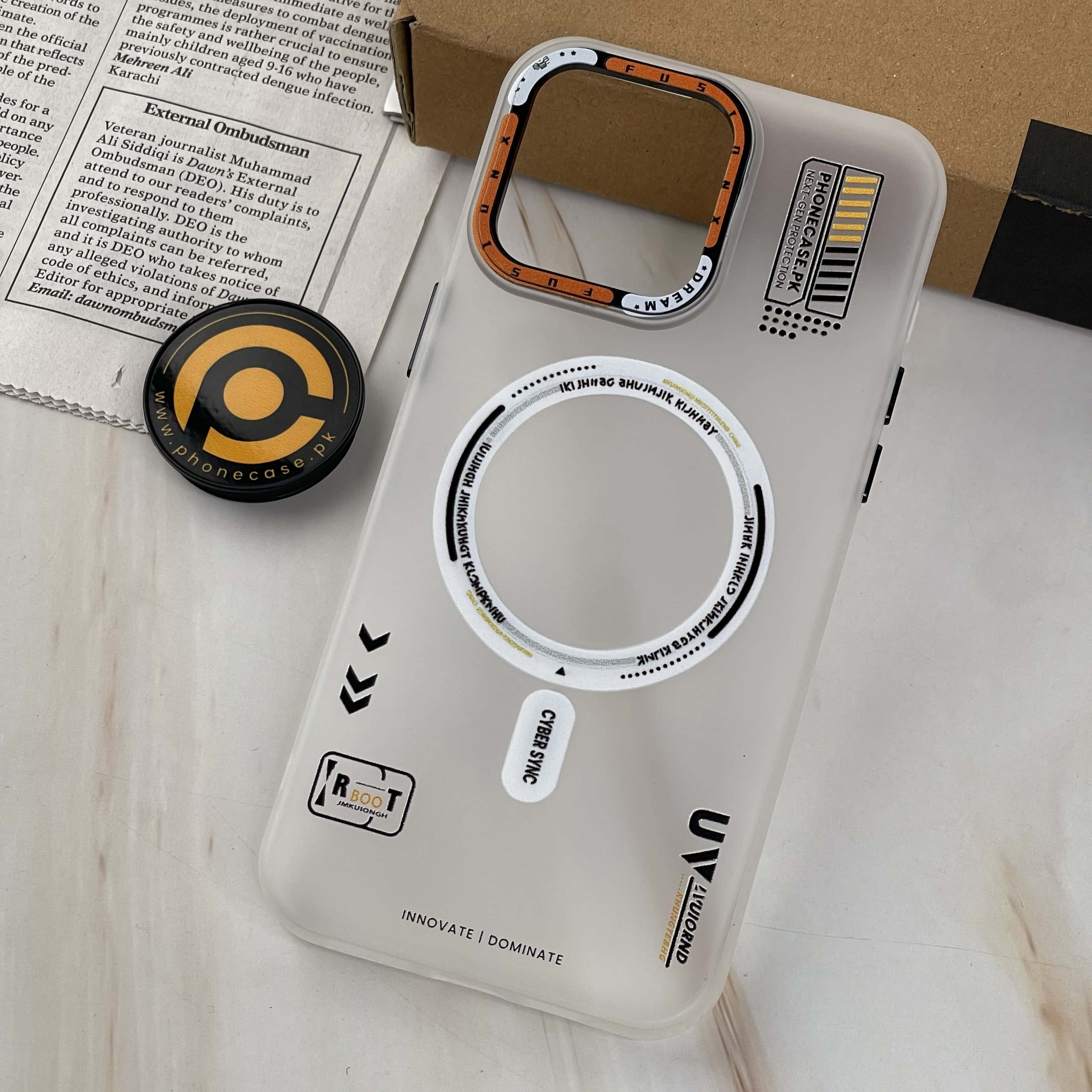 iPhone 16 Pro Max - Mechanical Vortex Matte Case With Built-in Magsafe ...