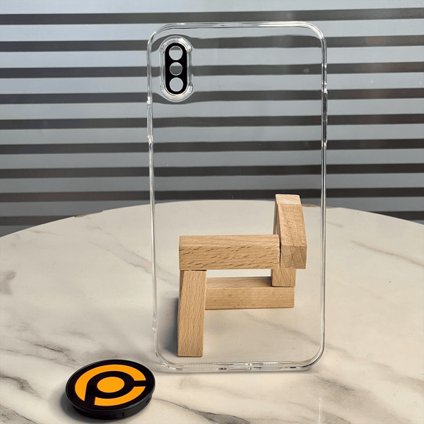 iPhone X/XS Crystal Clear Full Protection Case With Camera Glass Protector