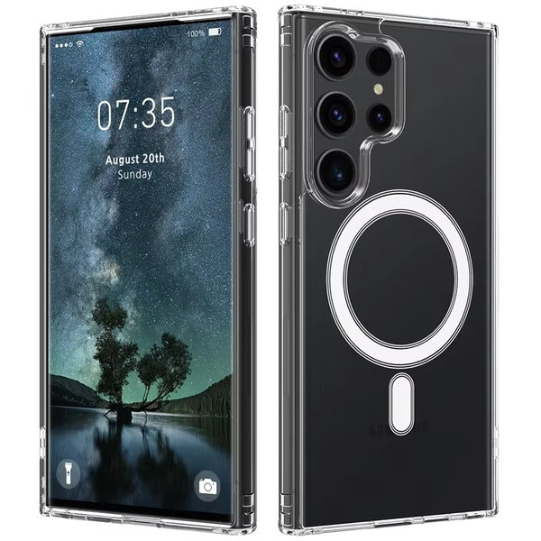 Samsung Galaxy S24 Ultra - MagSafe supported Shock Proof Ultra Clear Case