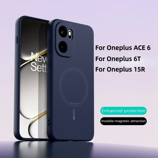 OnePlus 15R - Luxury Liquid Silicone NeoShell Magnetic Case Soft Touch Anti-Scratch Cover