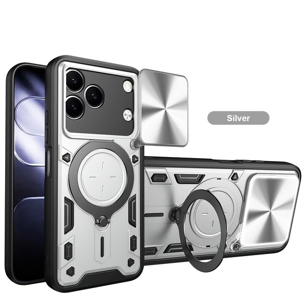 Tecno Spark 50 - Stryker Heavy-Duty Case with Sliding Lens Protector