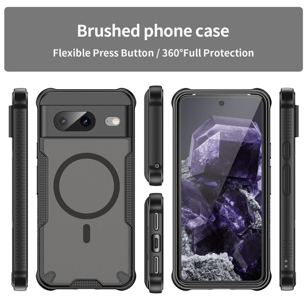 Google Pixel 8 - Translucent ForgeCore Magnetic Armor Phone Case