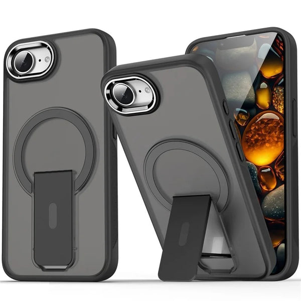 iPhone 16e/17e - Premium Icy Frost Magsafe Case With Kick-Stand