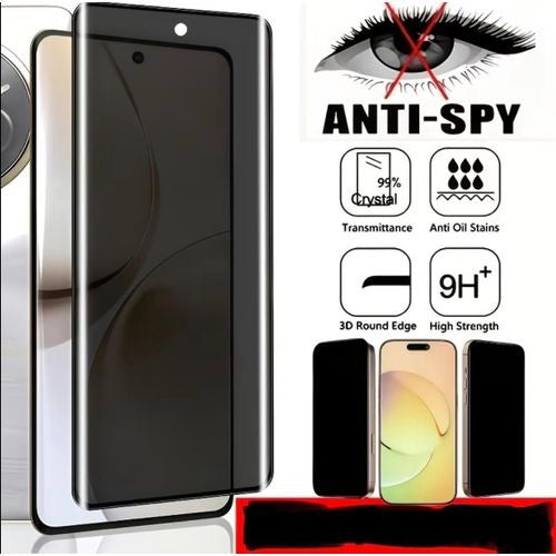 Tecno Camon 50 Pro / 50 Ultra - Curved Privacy Anti-Spy Tempered Glass Screen Protector