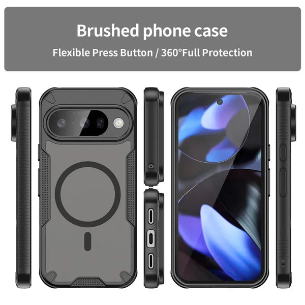 Google Pixel 9 - Translucent ForgeCore Magnetic Armor Phone Case