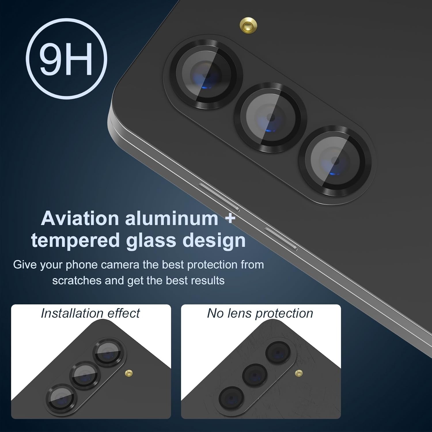 Samsung Galaxy Z Fold 5 - Metal Camera Lens Protector Glass