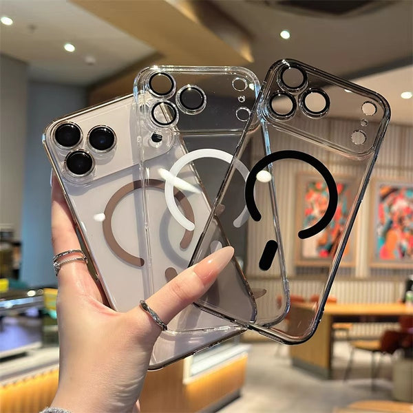 iPhone 17 Pro Max - Crystal Clear Full Protection Case With Built in Camera Lens Protector