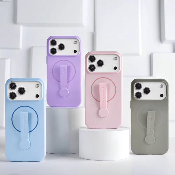 iPhone 17 Pro - 360° Rotating Finger Band MagSafe Silicone Case