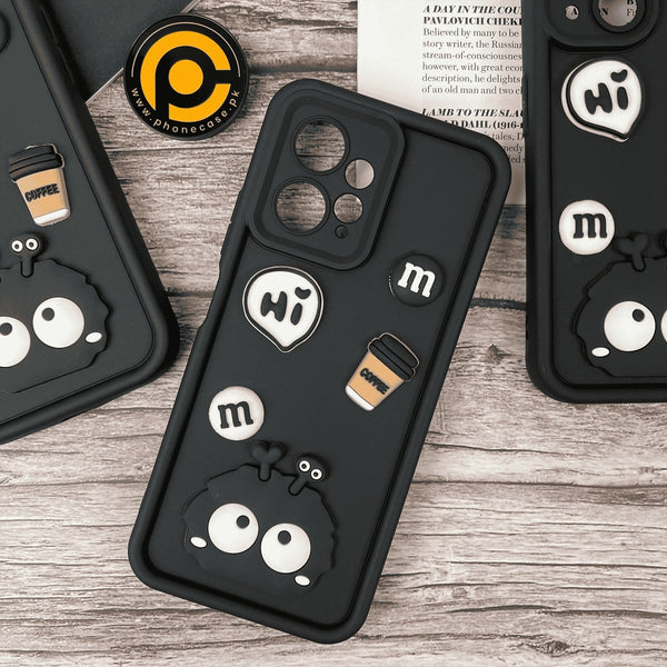 Xiaomi Redmi Note 12 4G Cute 3D Briquette m&m icons Liquid silicon Case