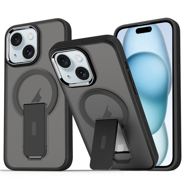 IPhone 13/ 14 Premium Icy Frost Magsafe Case With Kick-Stand