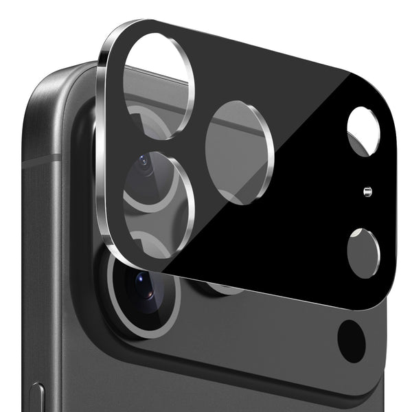 IPhone 17 Pro Max - HD Clear 9H Black Bordered Camera Lens Glass Protector