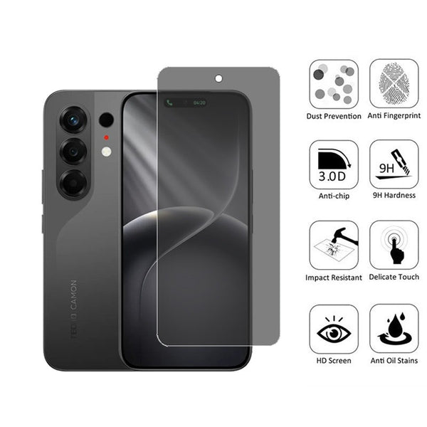 Tecno Camon 50 - Privacy Anti-Spy Tempered Glass Screen Protector