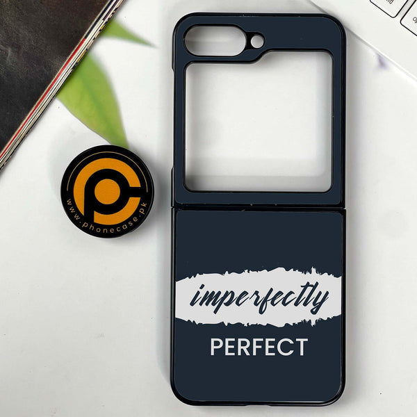 Galaxy Z Flip 7 - Imperfectly - Premium Metal Printed soft Bumper shock Proof Case