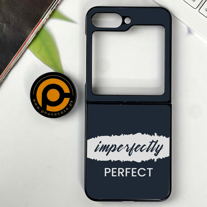 Galaxy Z Flip 7 - Imperfectly - Premium Metal Printed soft Bumper shock Proof Case