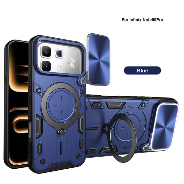Infinix Note 60/60 Pro - Stryker Heavy-Duty Case with Sliding Lens Protector