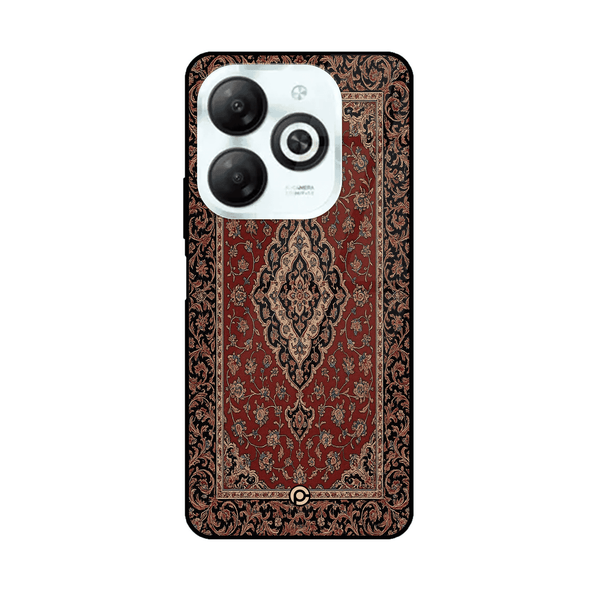 Tecno Spark GO 2024/ Smart 8/ Spark 20/ 20c/ Pop 8/ Hot 40i - Persian Rugs Design 1 - Premium Metal Printed soft Bumper Shock Proof Case CS-38122