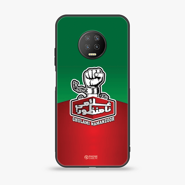 Infinix Note 7 - Imran Khan Design 13  Premium Printed Glass soft Bumper shock Proof Case CS-37170