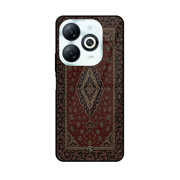 Tecno Spark GO 2024/ Smart 8/ Spark 20/ 20c/ Pop 8/ Hot 40i -  Persian Rugs Design -  Premium Metal Printed soft Bumper shock Proof Case CS-32594