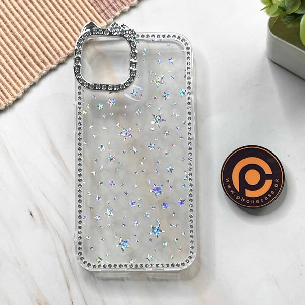 iPhone 15 - StarMist Glitter Transparent Case with Crystal Camera Edges