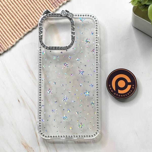 iPhone 15 Pro Max - StarMist Glitter Transparent Case with Crystal Camera Edges