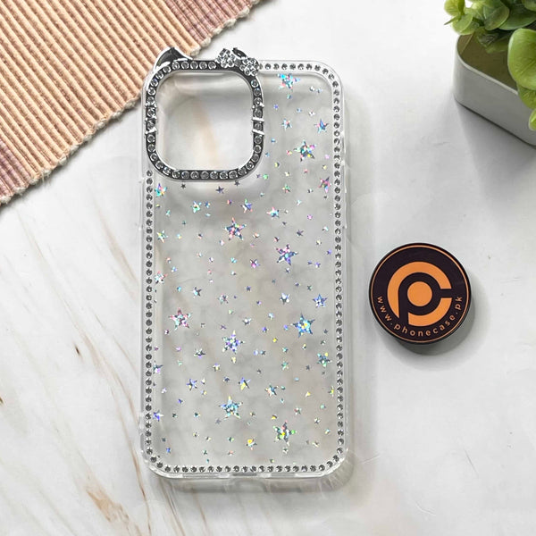 iPhone 14 Pro Max - StarMist Glitter Transparent Case with Crystal Camera Edges