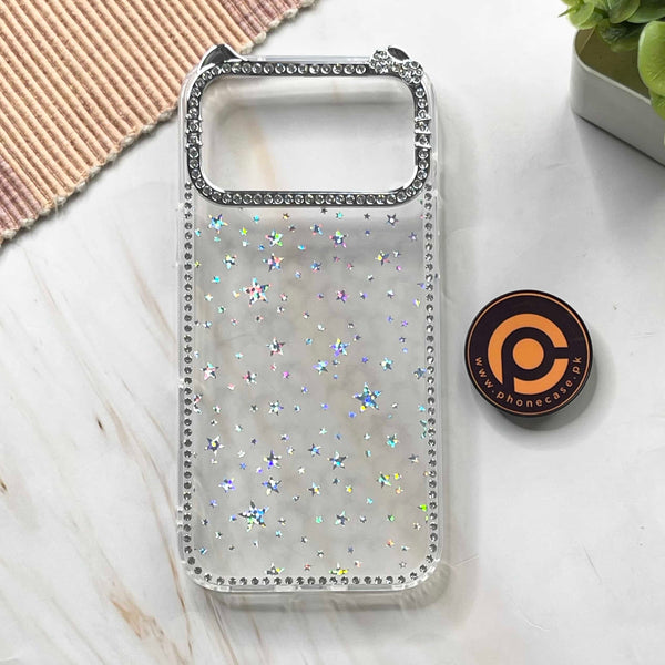 iPhone 17 Pro Max - StarMist Glitter Transparent Case with Crystal Camera Edges