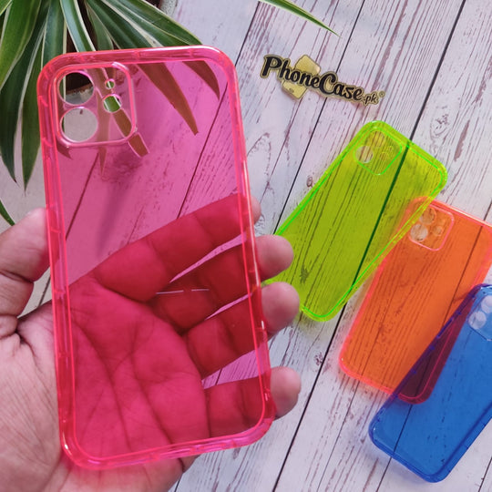 iPhone Neon Shockproof Transparent Soft Case