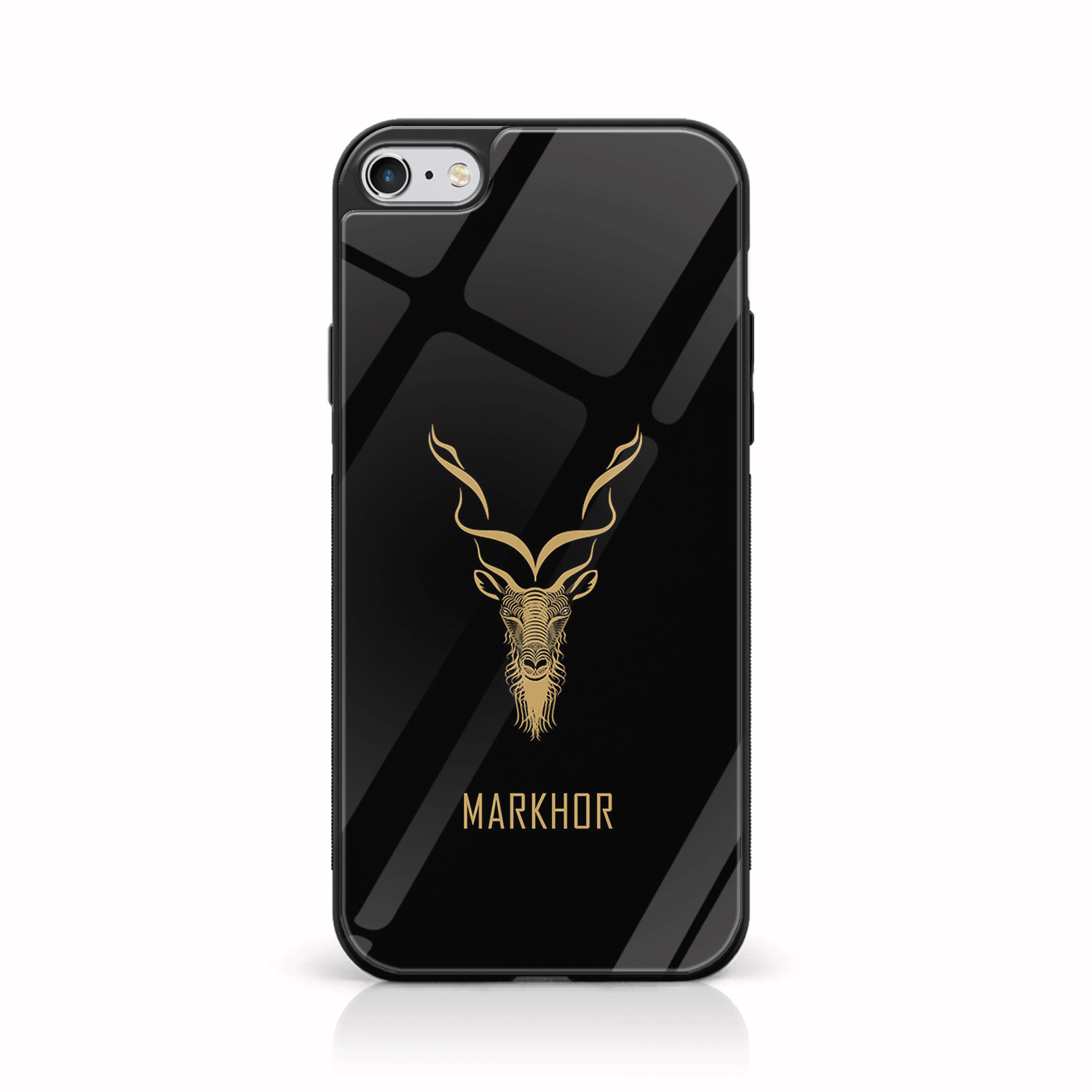 iPhone 6Plus/6sPlus  - Markhor Series - Premium Printed Glass soft Bumper shock Proof Case