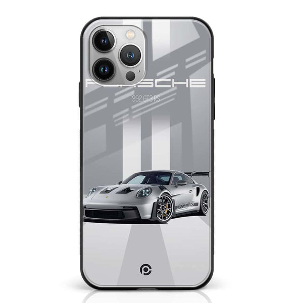 iPhone 12 Pro Max  -  Porsche GT3 RS Thrill   - Premium Metal Printed soft Bumper shock Proof Case  CS-32747