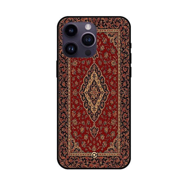 iPhone 14 Pro Max - Persian Rugs Design 1 - Premium Metal Printed soft Bumper shock Proof Case  CS-33285