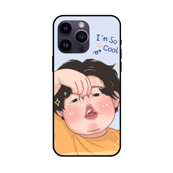 iPhone 14 Pro Max - Cute Couple design - Premium Metal Printed soft Bumper shock Proof Case  CS-32751