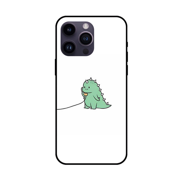 iPhone 14 Pro -  Hungry Dino - Premium Metal Printed soft Bumper shock Proof Case  CS-32089