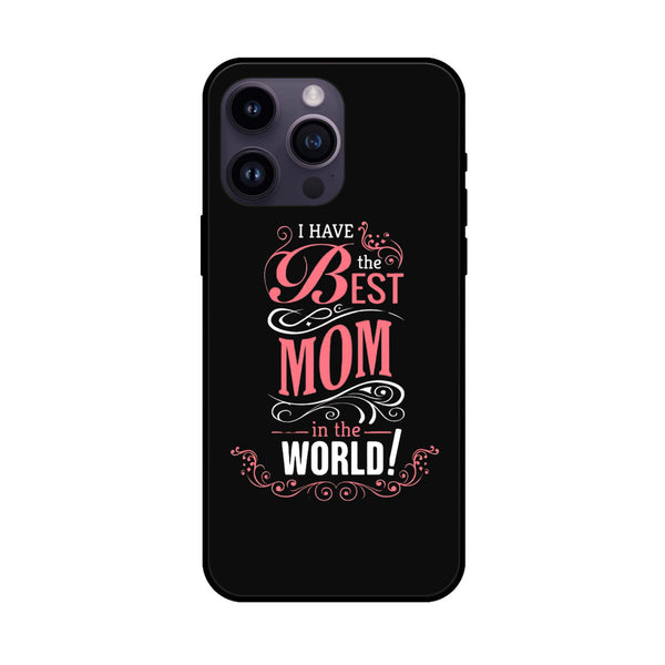 iPhone 14 Pro Max - World's Best Mom - Premium Metal Printed soft Bumper shock Proof Case  CS-32085