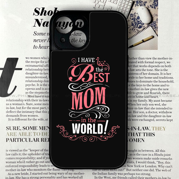 iPhone 15 - World's Best Mom - Premium Metal Printed soft Bumper shock Proof Case  CS-32081